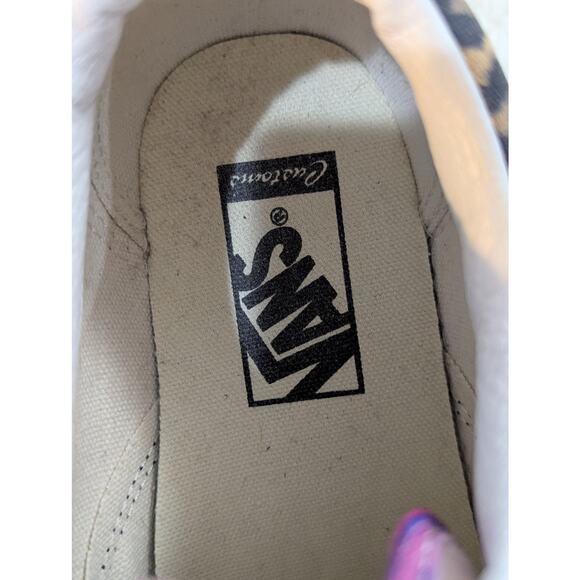 Vans Customs Old Skool Pink and leopard Shoes Womens Sz 8.5 - Picture 11 of 11